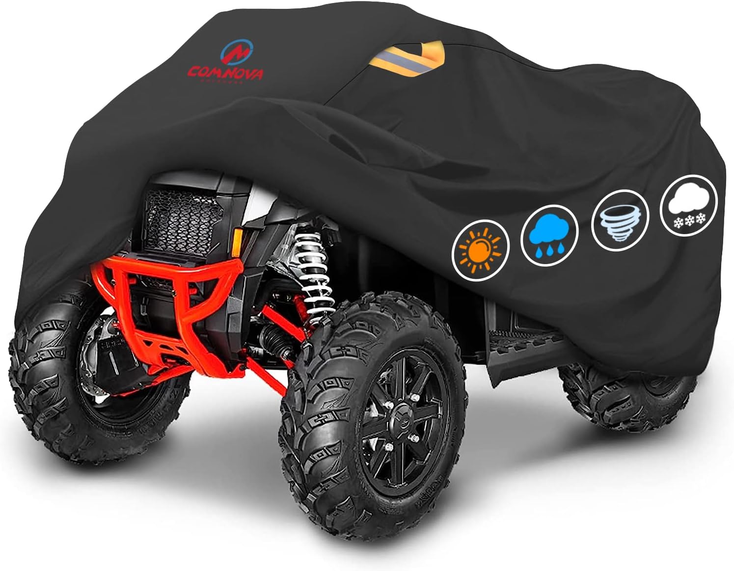 Comnova – Cubierta para ATV de 4 ruedas  88 pulgadas ATV cubre 600D resistente e impermeable, cubierta de cuatro ruedas al aire libre para todo tipo