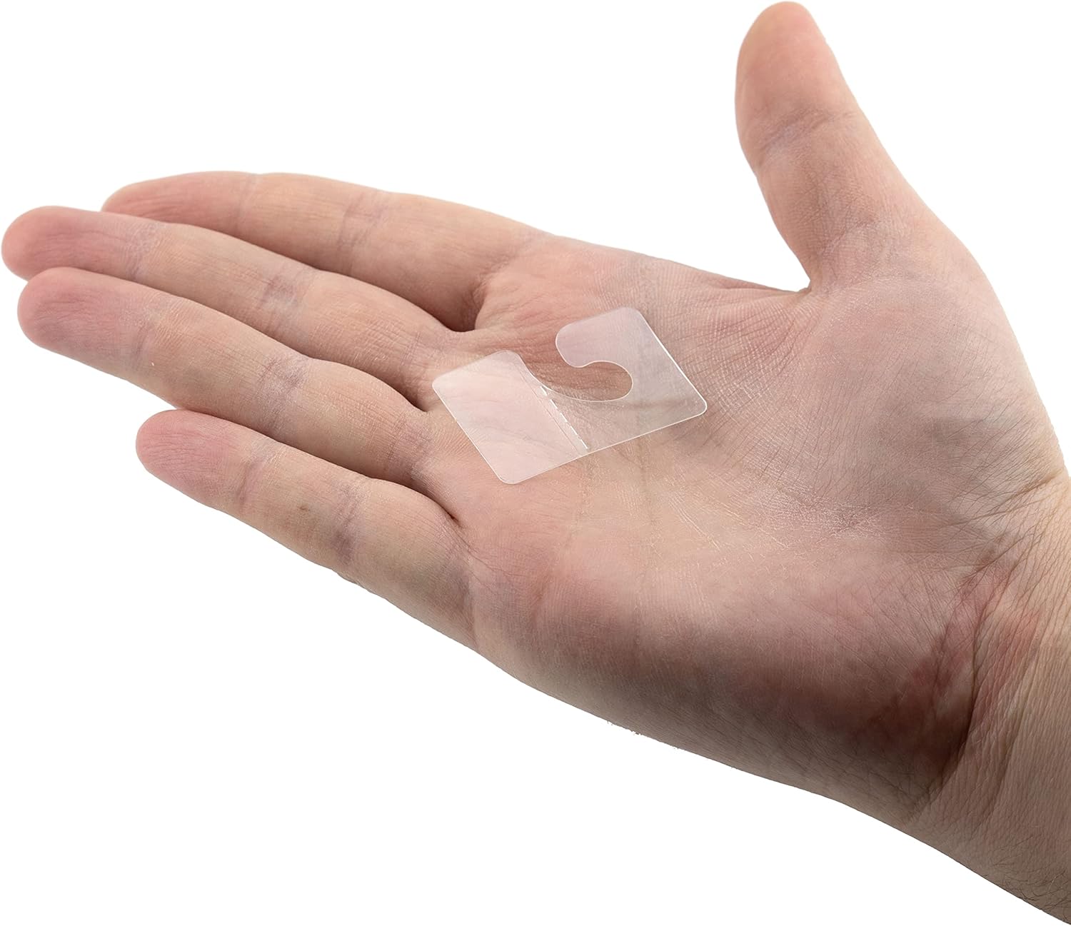200 piezas de gancho para colgar, etiquetas colgantes autoadhesivas transparentes con ganchos, pestañas colgantes adhesivas de plástico para colgar