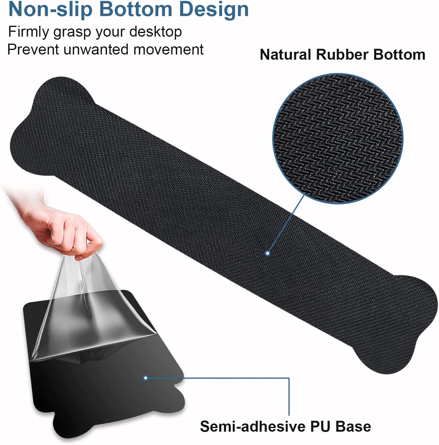 Reposamuñecas para teclado + alfombrilla para mouse con posavasos, base de poliuretano antideslizante, alfombrilla ergonómica para mouse para el