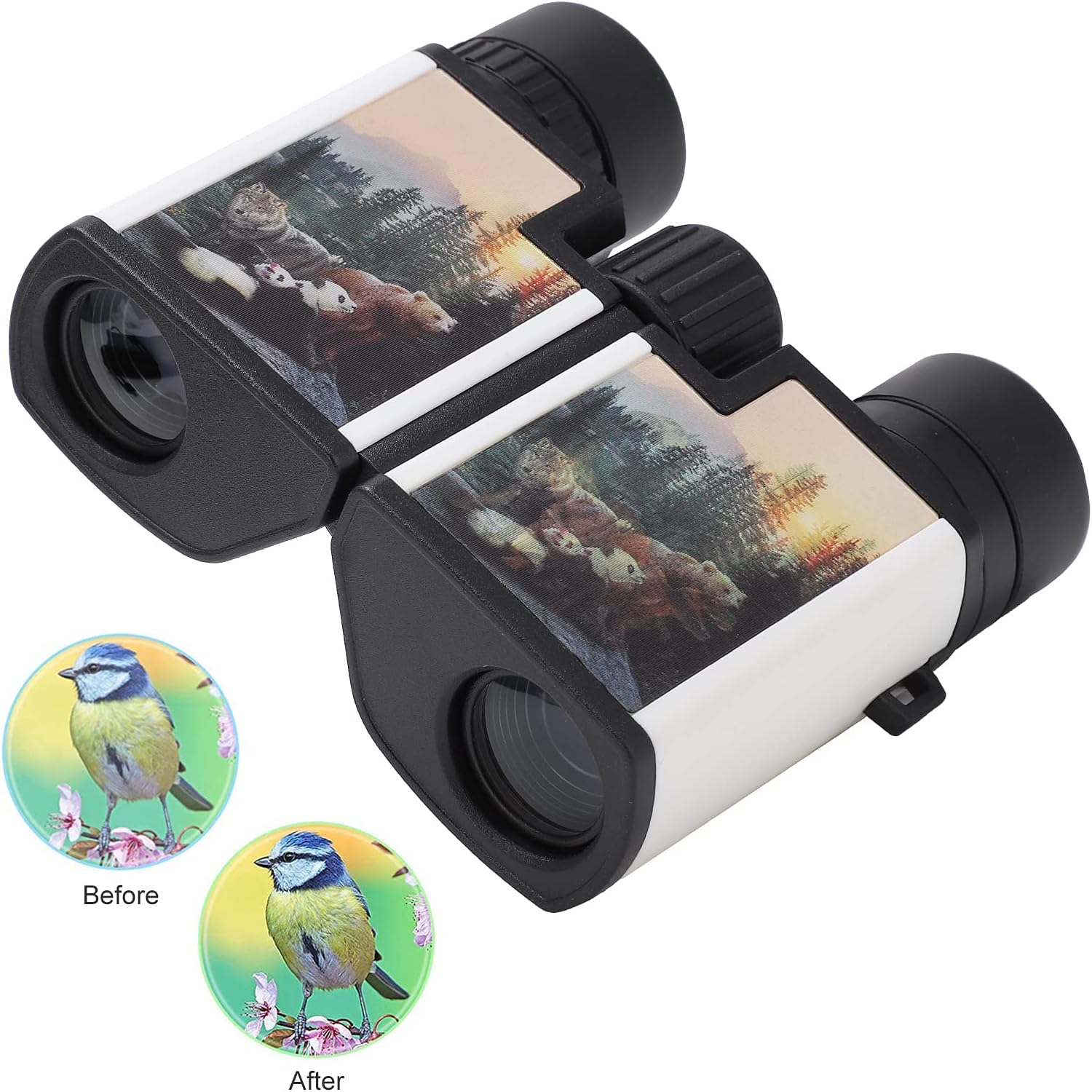 Telescopio binocular, óptica compacta de alta definición impermeable y anti binoculares de niebla, utilizado para observación de larga distancia