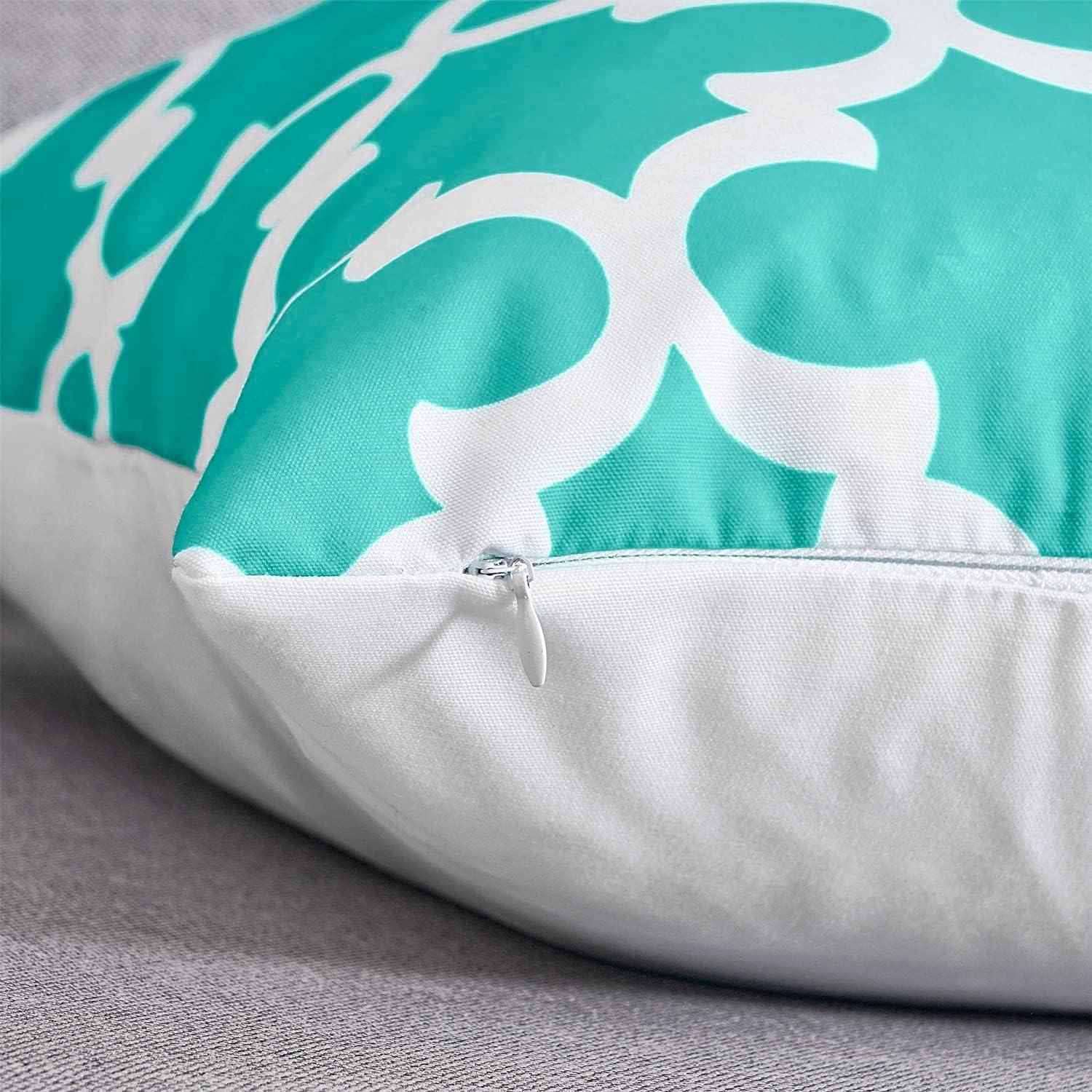 Top Finel juego de 6 fundas de almohada decorativas de lona duradera de 16 x 16 pulgadas, para exteriores, sofá, dormitorio o automóvil, 15.7 x 15.7
