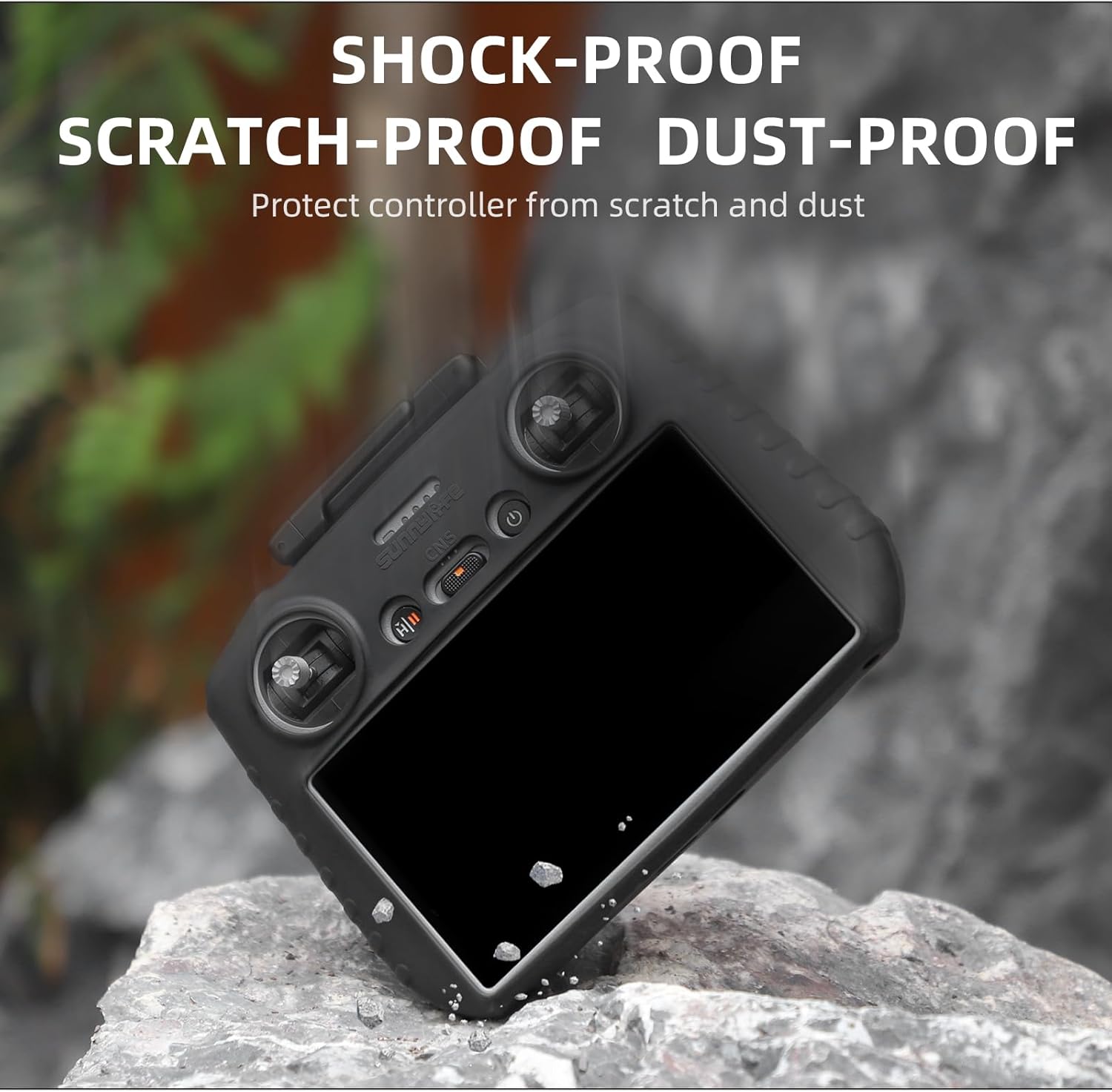 Shaluoman Silicone Protective Cover Case for DJI RC 2 Remote Controller (for DJI AIR 3 Mini 4 Pro Drone Accessories), Scratch-Resistant Controller