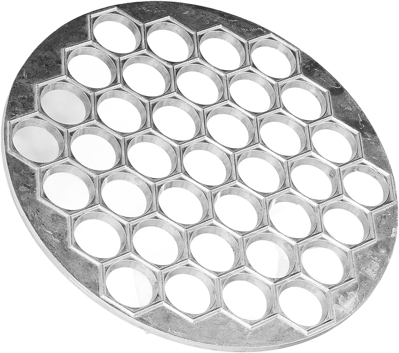 Molde de bola de masa para ravioles, 37 agujeros para hacer albóndigas rusas Pelmeni, molde de metal para hacer albóndigas ravioles