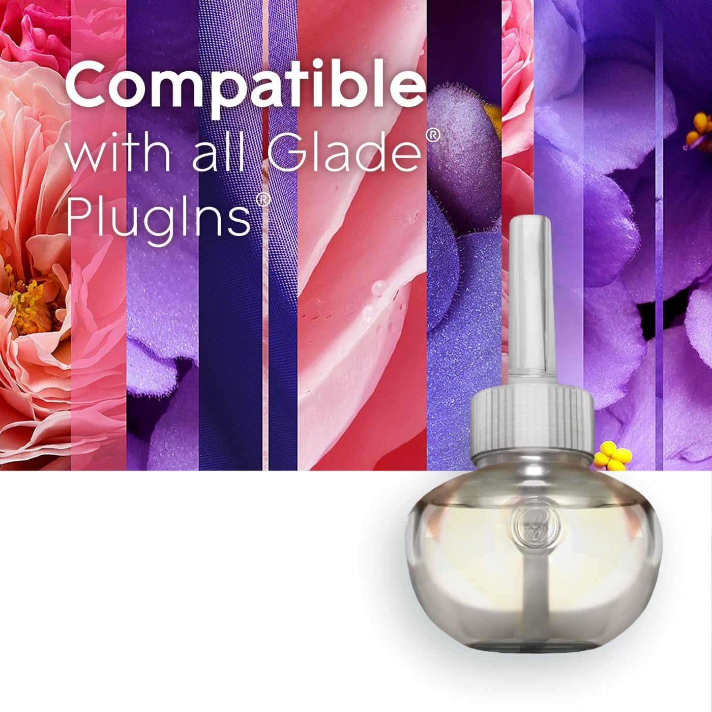 Glade PlugIns – Kit de iniciación de ambientador, aceites esenciales y perfumados para el hogar y el baño, rosa y floración, 4.02 onzas líquidas, 2