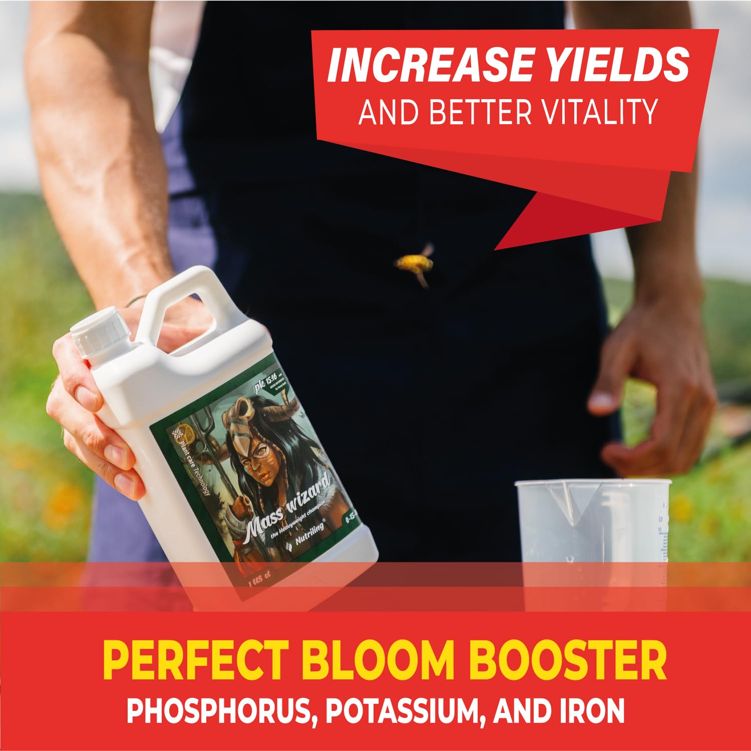 Fertilizante Bloom Booster como nutrientes hidropónicos. Utilízalo en suelo e hidroponía general – Mass Wizard 0-15-16 – Fertilizantes de fósforo y