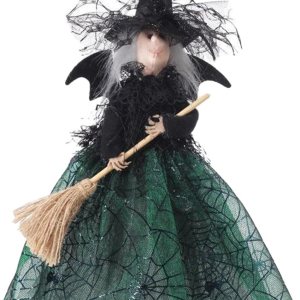 Outfmvch Figura coleccionable de bruja de otoño de Halloween de tela de mesa, adorno de escritorio, decoración de Halloween, pequeñas manualidades Outfmvch Figura coleccionable de bruja de otoño de Halloween de tela de mesa, adorno de escritorio, decoración de Halloween, pequeñas manualidades