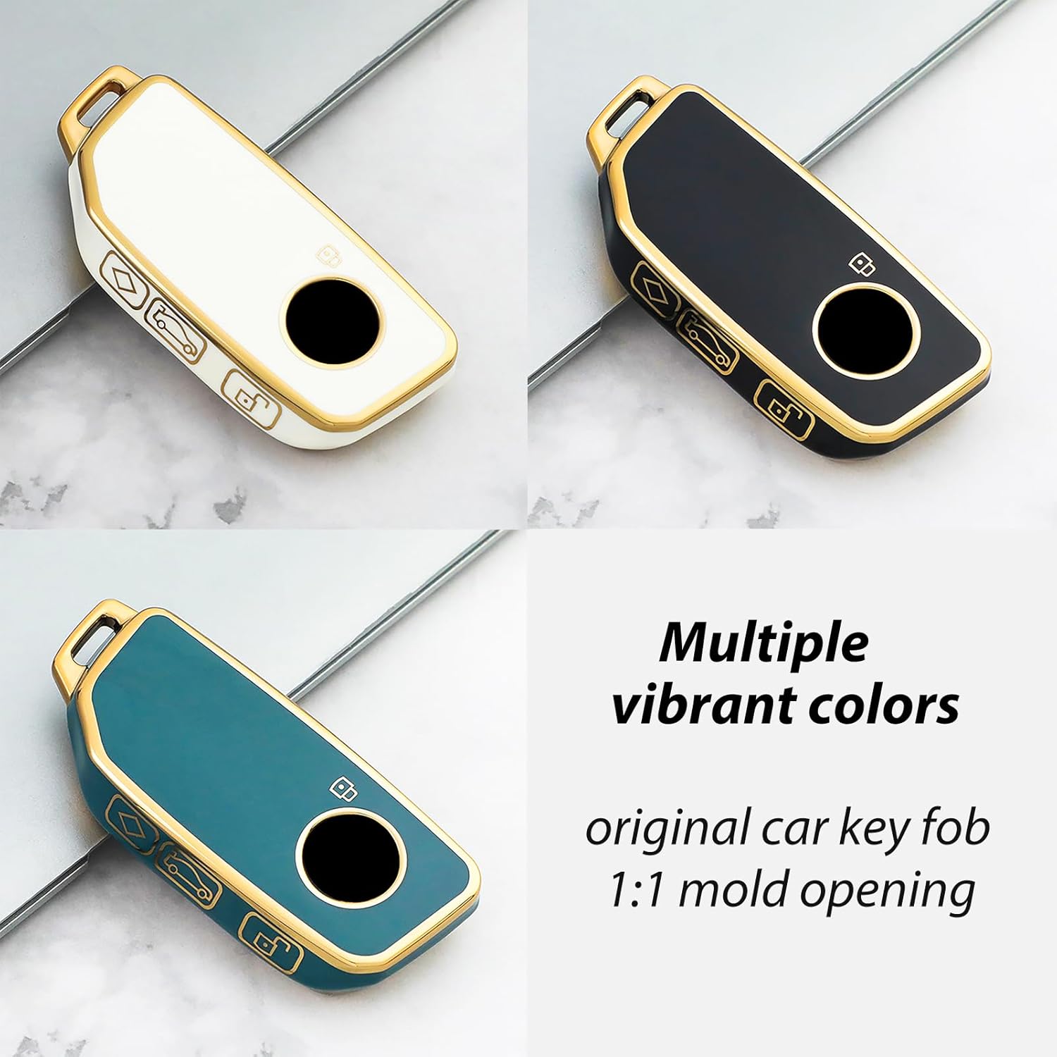 OLLEN Funda de TPU suave para llavero, compatible con BMW 2023 2024 serie 57 740i 760i X1 X5 X6 X7 XM IX IX IX3 I5 I7, etc., funda protectora remota