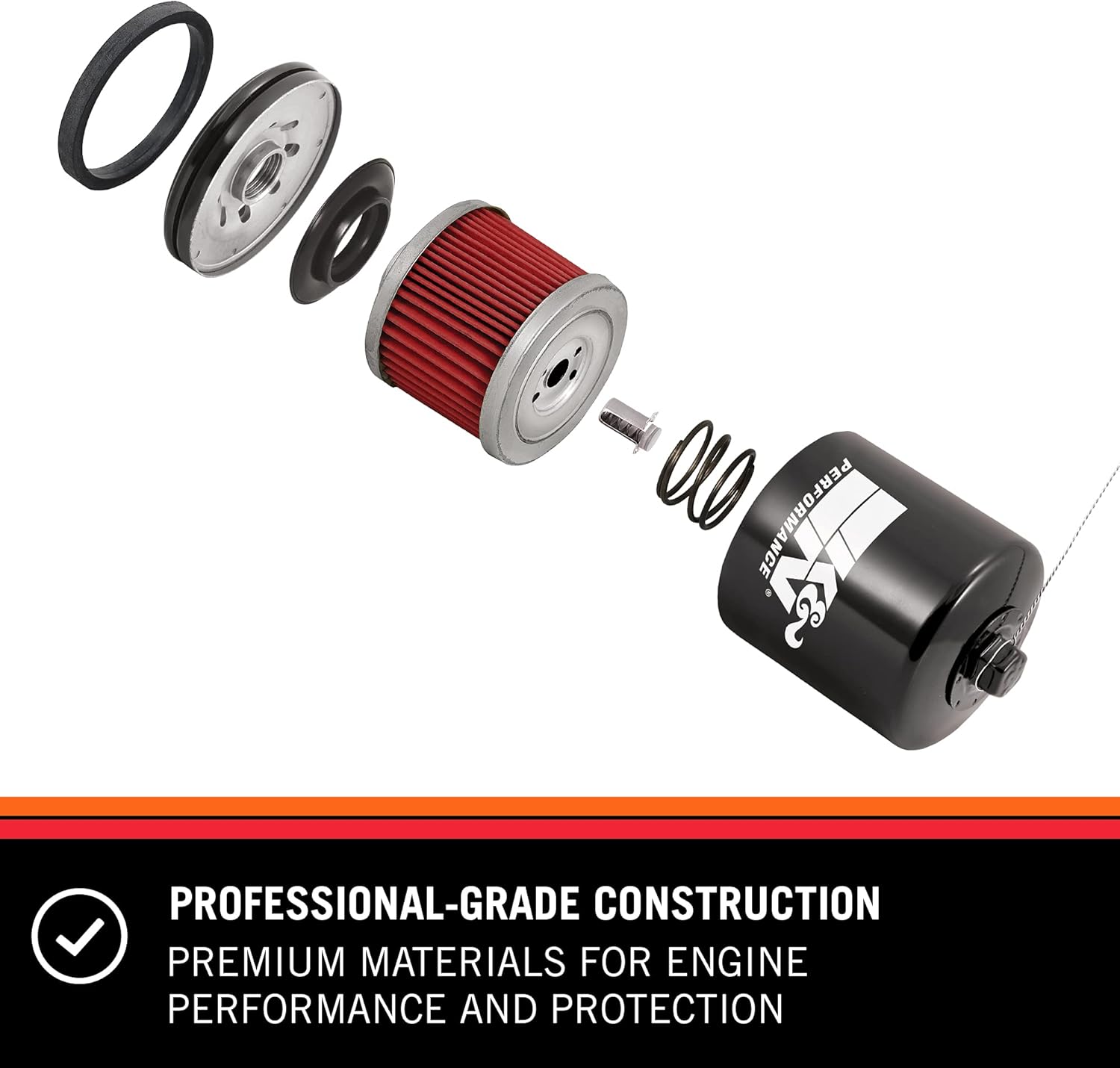 K&N, filtro de aceite KN-207 de alto rendimiento para motocicleta y Powersports