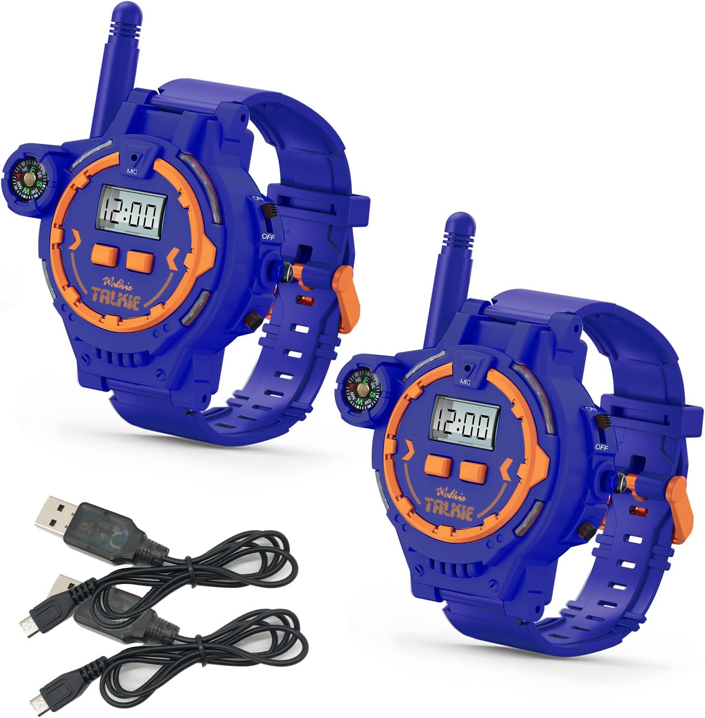 Walkie Talkie recargable para niños, radio bidireccional Walky Talky con linterna, juego para exteriores, interfono, juguete y regalos para niños y