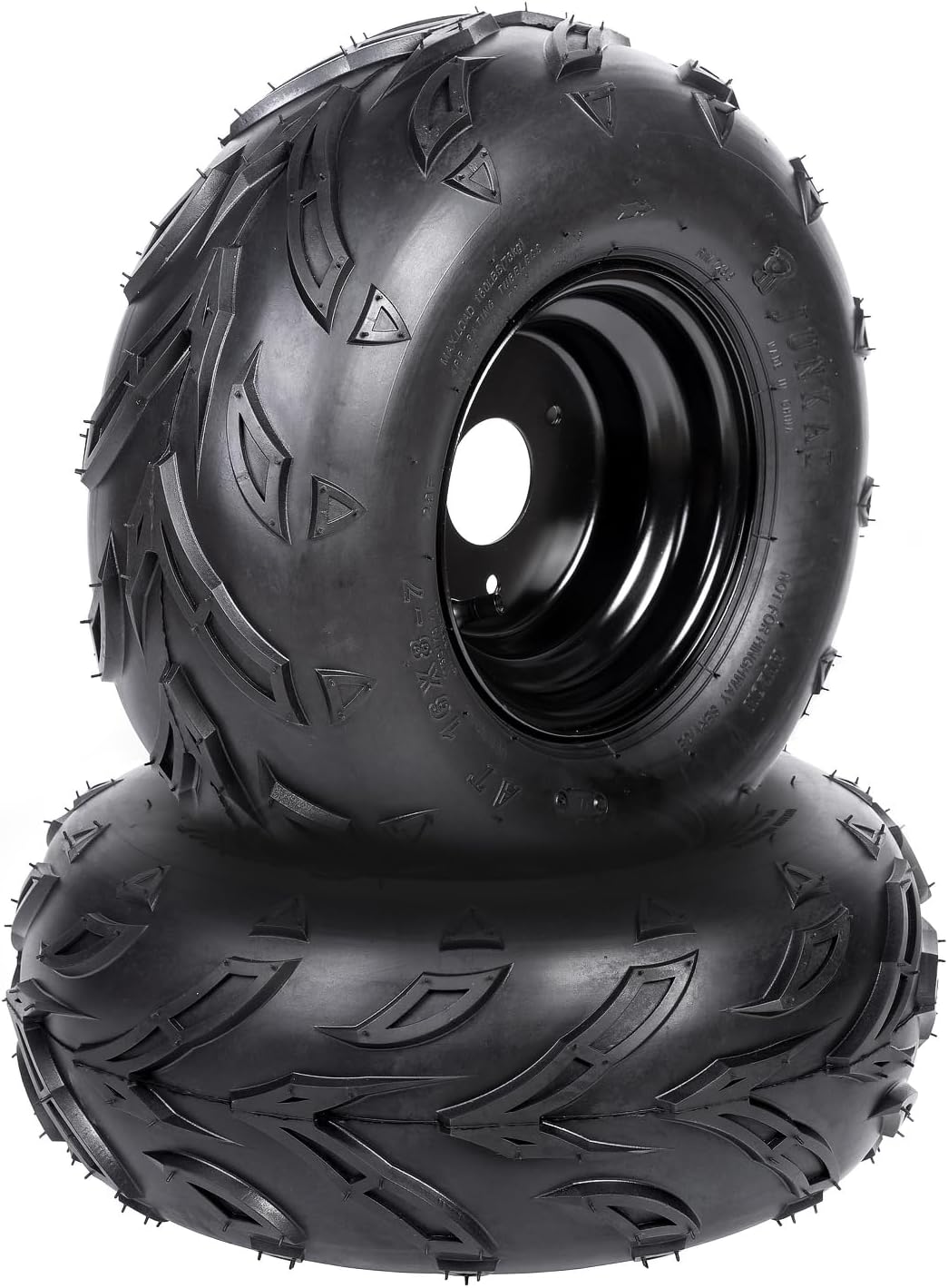 4 neumáticos y llantas ATV Go Kart sin cámara de 16 x 8 a 7 pulgadas, neumáticos delanteros o traseros con llantas para Go Kart Buggy ATV