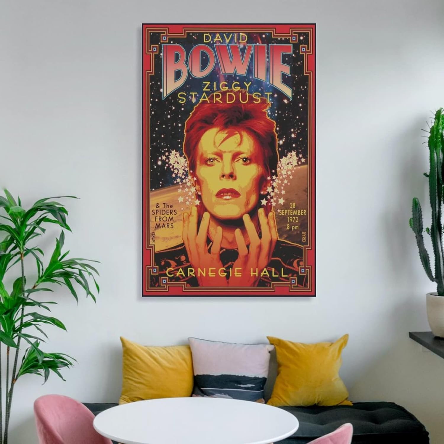 Póster de David The Spider from Mars 1972 Bowie – Póster de pared para decoración de pared, decoración de habitación, decoración de dormitorio,