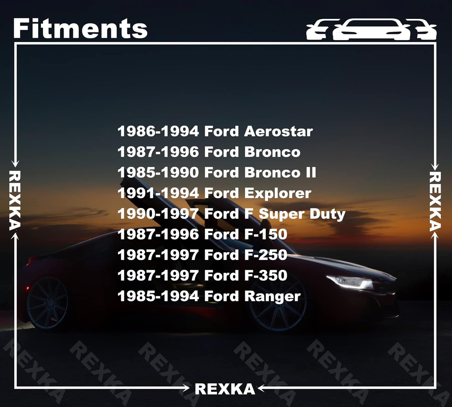 Rexka 10pcs F-150 Eje de pedal de embrague buje E69Z-7526-A para Ford F150 E69Z7526A F-150 F-250 F-350 Ranger Bronco Pickup