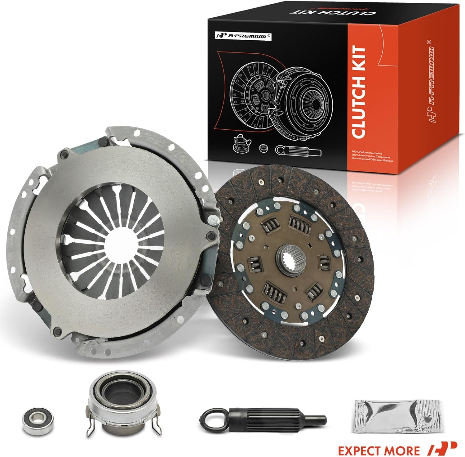 A-Premium Juego de embrague de transmisión compatible con Toyota Tacoma 1995-2004, Supra 1989-1998, Previa 1991-1994 y Lexus SC300 1992-1997, 2.4L