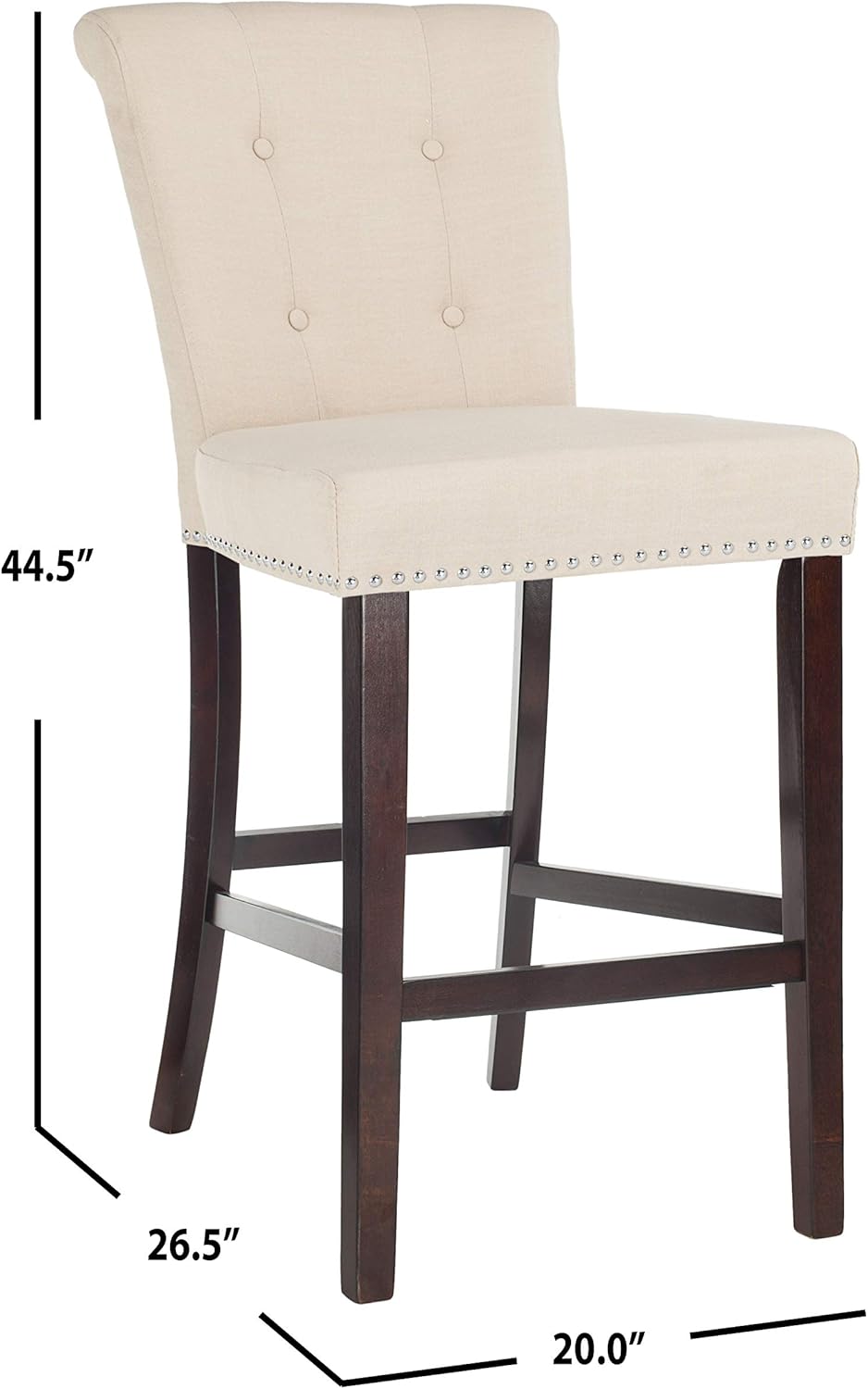 Safavieh Taylor Taburete de bar, beigeespresso