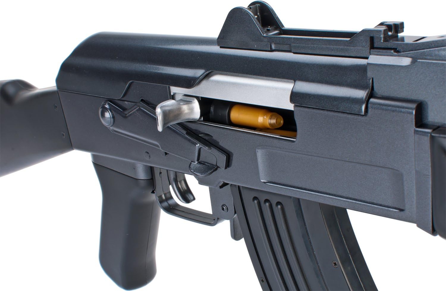 Evike Airsoft – JG AK Beta Spetsnaz Ciclismo Acción Airsoft Shell expulsando Airsoft Réplica Rifle