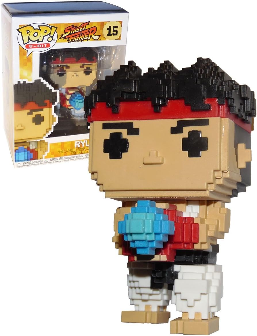 Funko Ryu – Street Fighter 8-Bit Pop! Figura de vinilo #15 GameStop Exclusive
