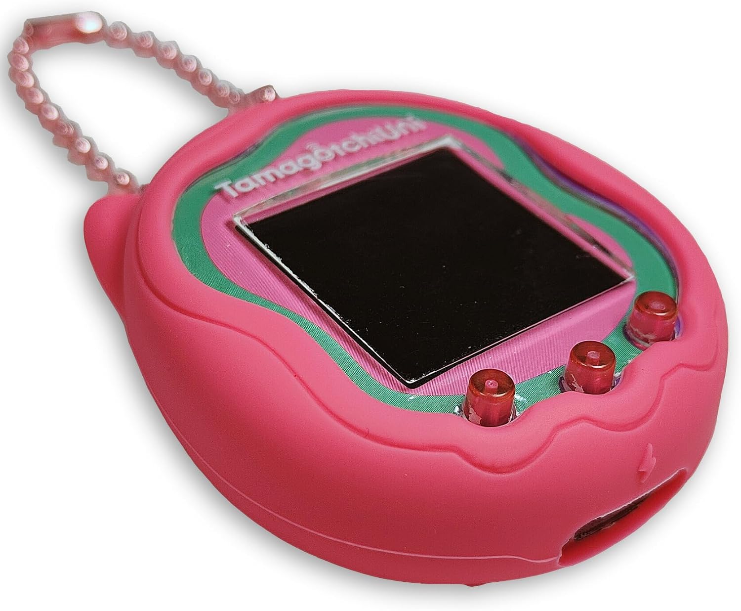 XEGIMOR Tamagotchi Uni Interactive Virtual Pet, protector de pantalla para Tamagotchi Uni Pet Band Accesorios (cubierta de silicona) (rosa)