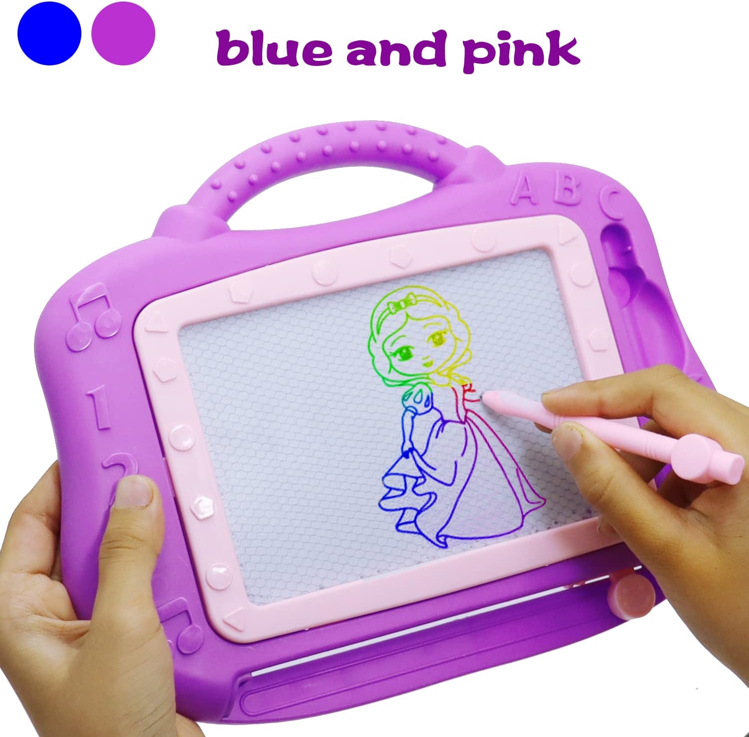 Tablero magnético de dibujo para niños, juguetes de viaje a granel para niños de 3, 4, 5, 6 años, colorido bloc de bocetos a granel para niños y