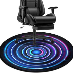 keepcute Tapete antideslizante para silla de videojuegos de 47 pulgadas para suelo de madera dura, tapete para silla de oficina, tapete para silla keepcute Tapete antideslizante para silla de videojuegos de 47 pulgadas para suelo de madera dura, tapete para silla de oficina, tapete para silla