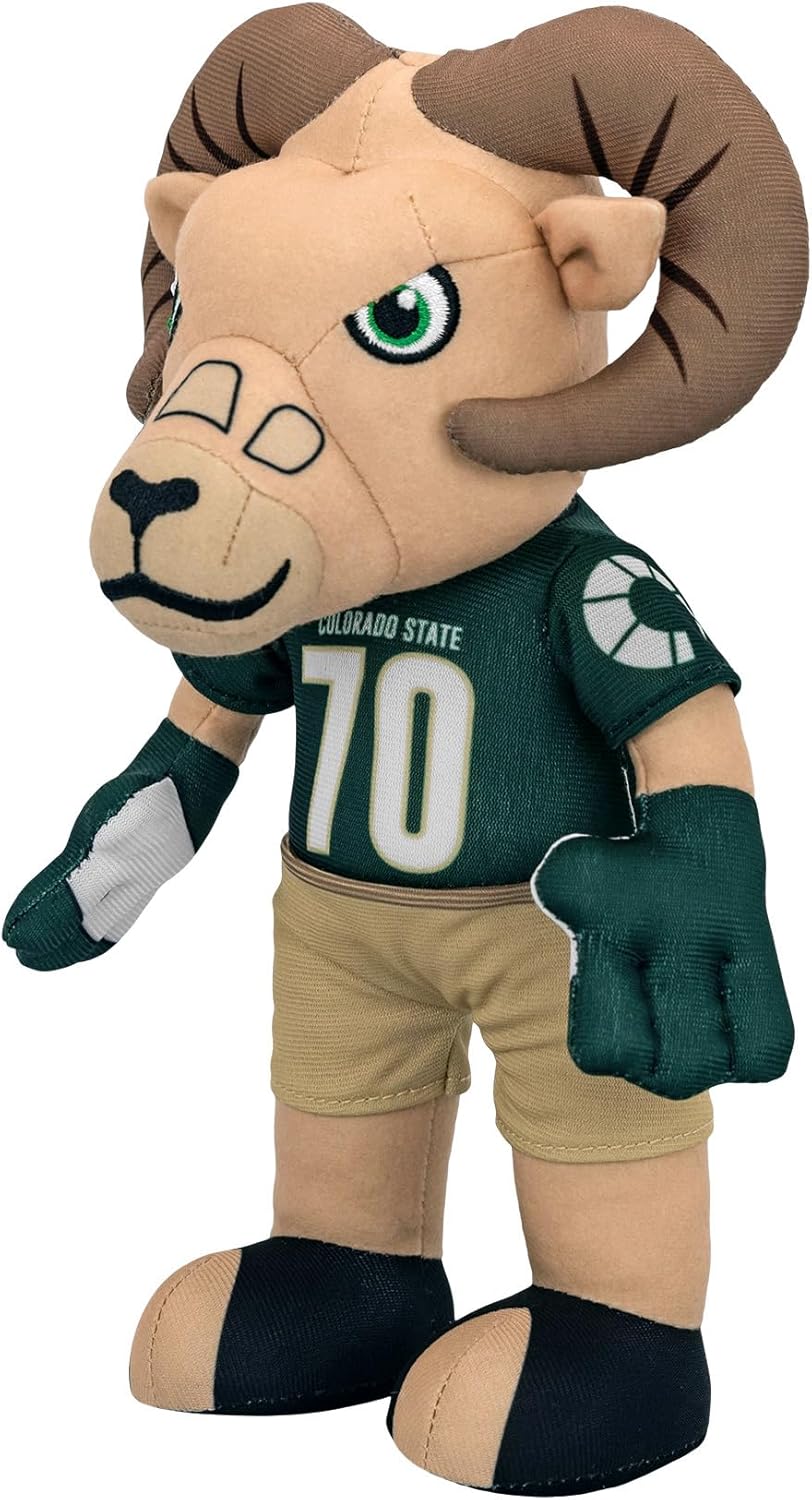 Bleacher Creatures Colorado State Cam The Ram – Figura de peluche de mascota de 10 pulgadas, una mascota para jugar o exhibir