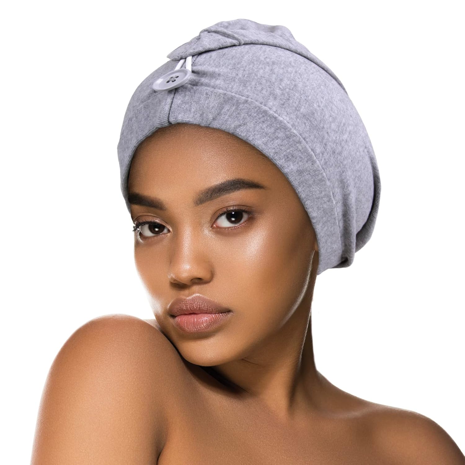 Gorro de secado de cabello sin encrespamiento, 1 unidad, para cabello rizado, cabello lacio, talla única para mujeres u hombres, turbante de pelo,