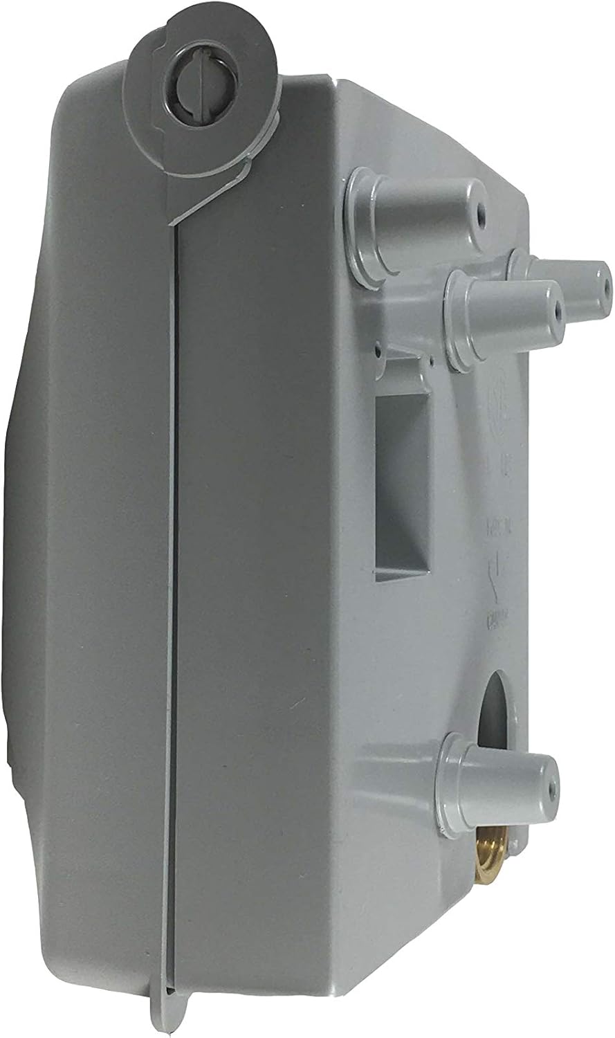 Burnaby Manufacturing Ltd Enchufe de gas de PVC 2#, gris, 2 PSI, entrada NPT de 12″, salida de desconexión rápida de 38″