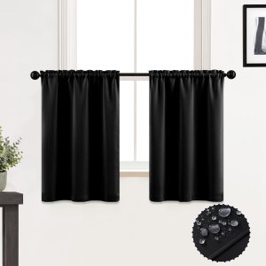 XTMYI Cortinas opacas para ventana pequeña de cocina de 24 pulgadas sobre el fregadero, persianas opacas impermeables para ventanas de cámper, XTMYI Cortinas opacas para ventana pequeña de cocina de 24 pulgadas sobre el fregadero, persianas opacas impermeables para ventanas de cámper,