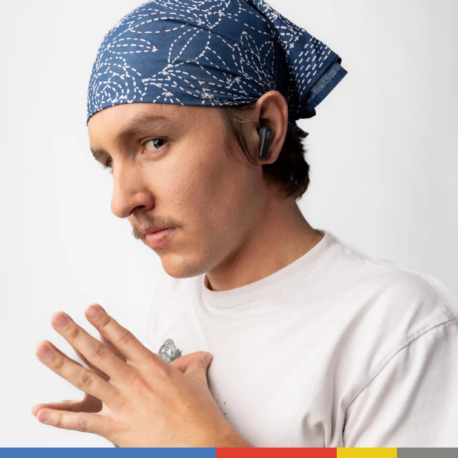 Skullcandy Rail – Auriculares inalámbricos intrauditivos, batería de 42 horas, Skull-iQ, habilitado para Alexa, micrófono, funciona con dispositivos