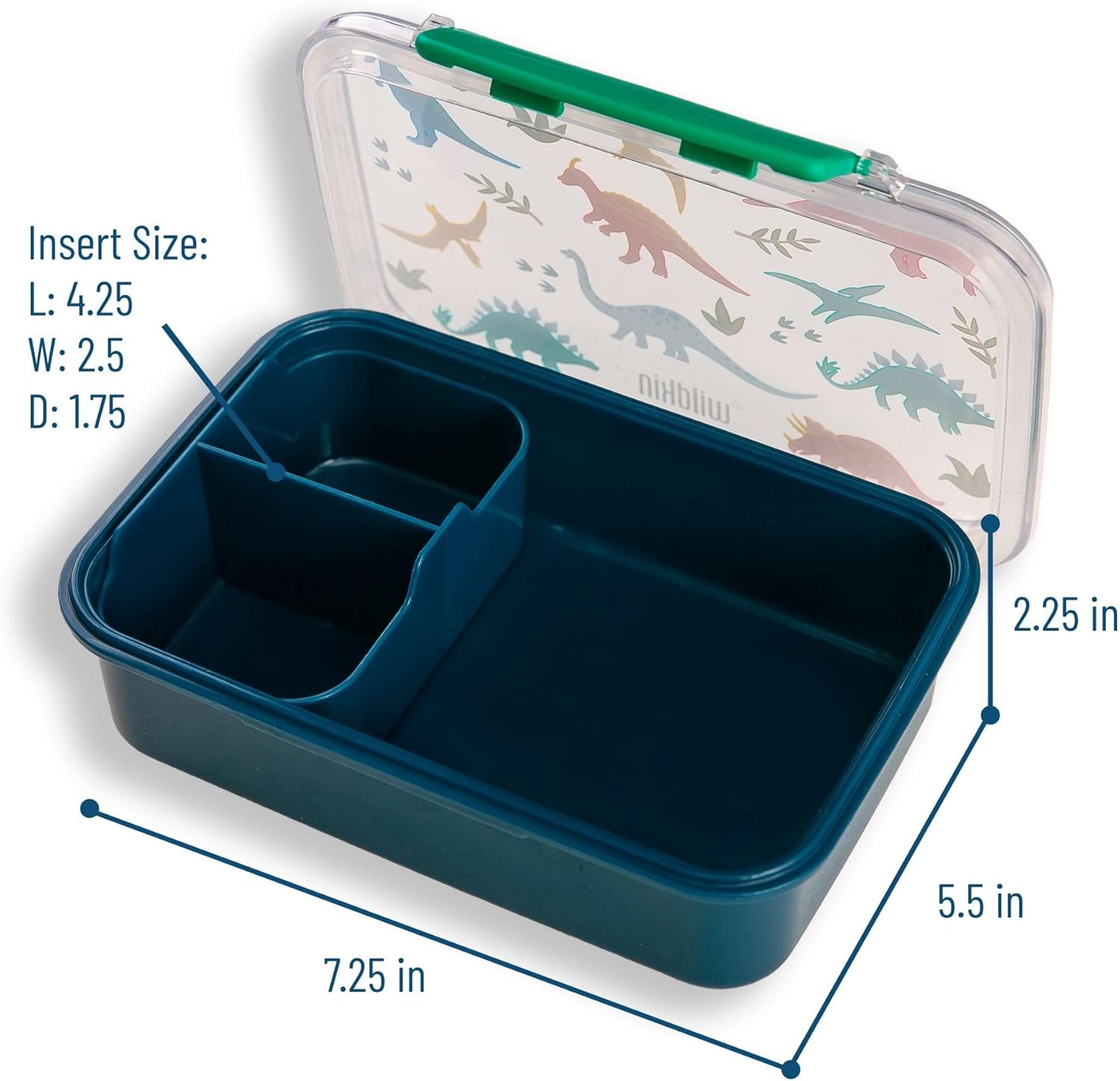 Wildkin Recipiente de plástico para alimentos para niños y niñas, perfecto para guardería y preescolar, recipientes de almacenamiento de alimentos