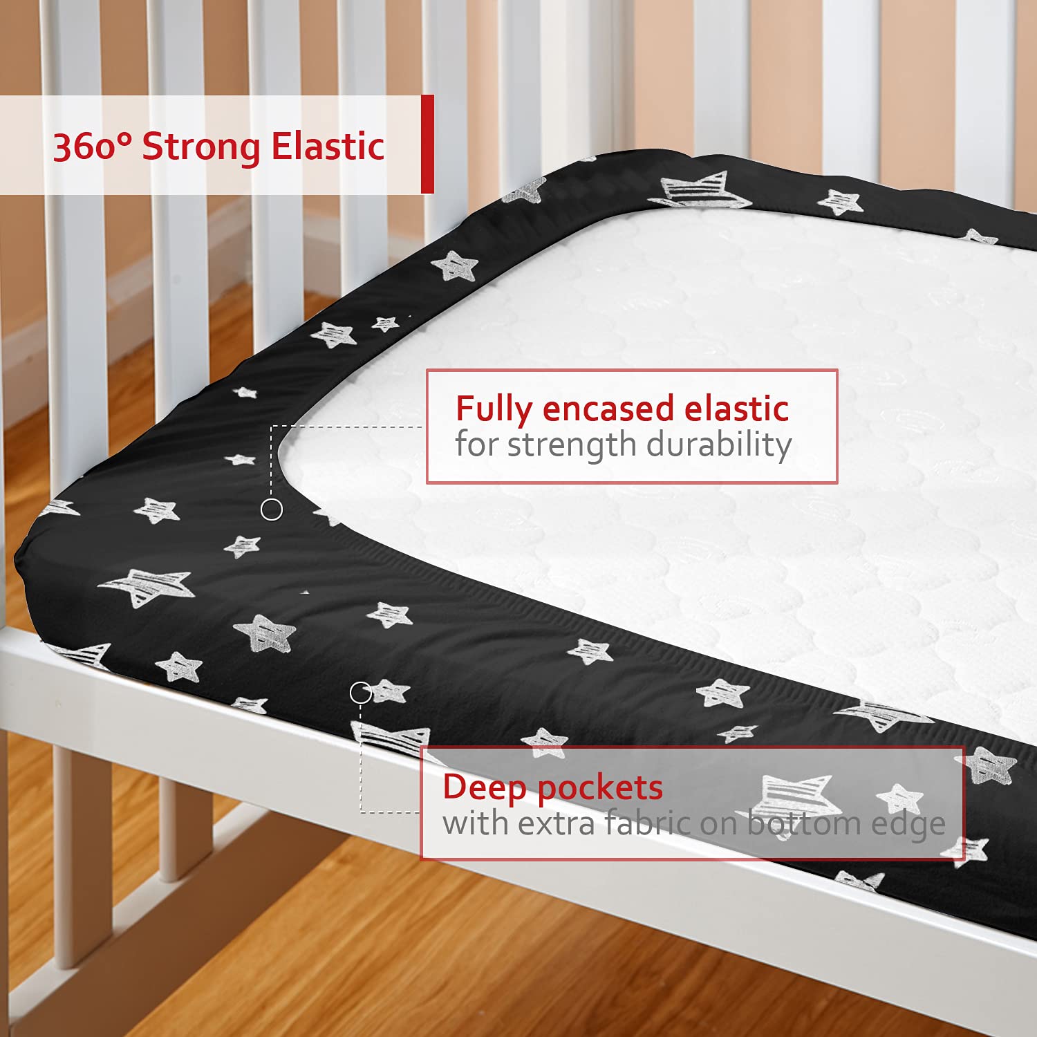 Pack and Play – Funda de colchón para Graco Pack n Play, sábanas bajeras acolchadas para niños, suaves y transpirables, 39 x 27 x 5 pulgadas, para