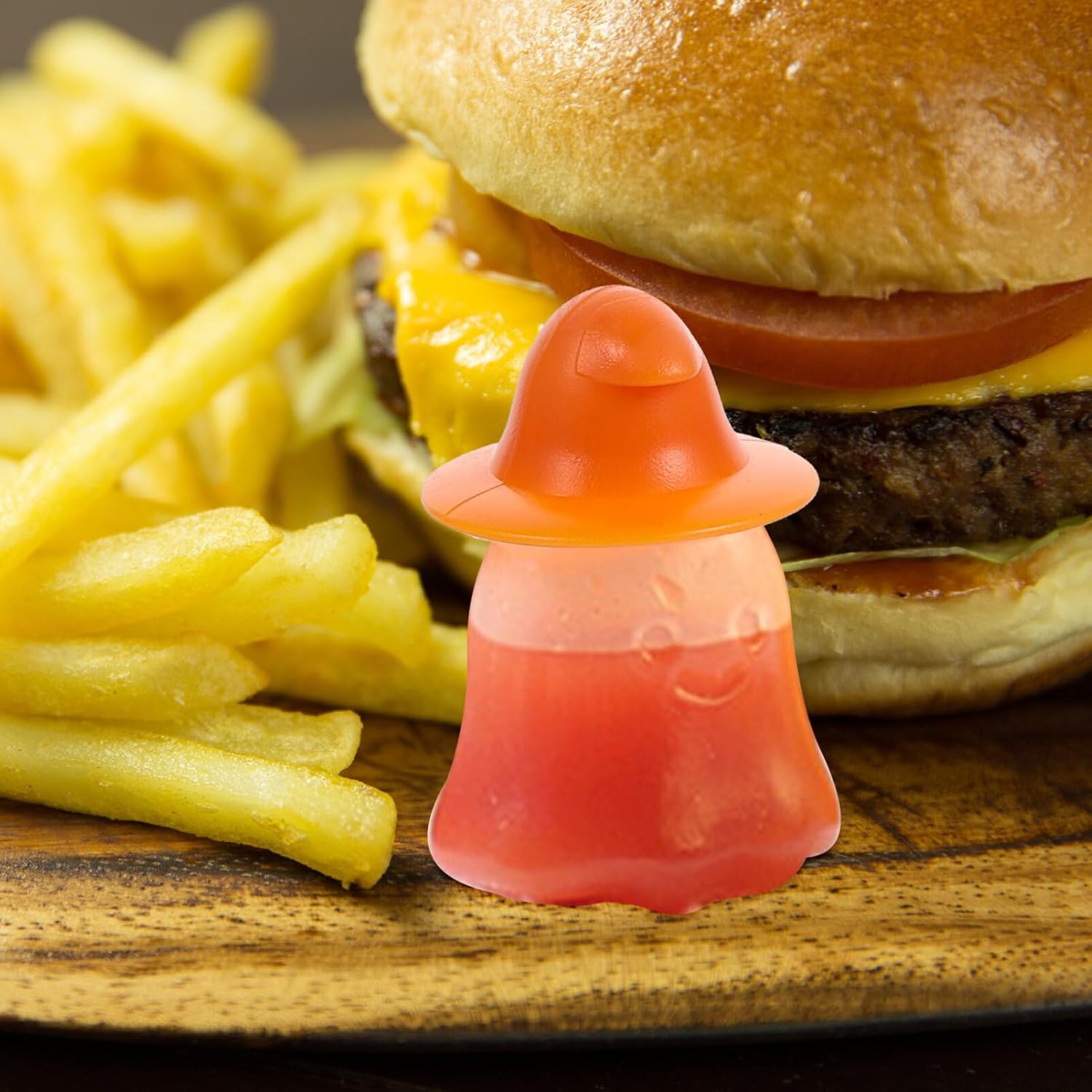 Luxshiny 4 botellas exprimibles para aderezo de ensalada, mini botella de ketchup con forma de calabaza fantasma, salsa de condimentos, botella de