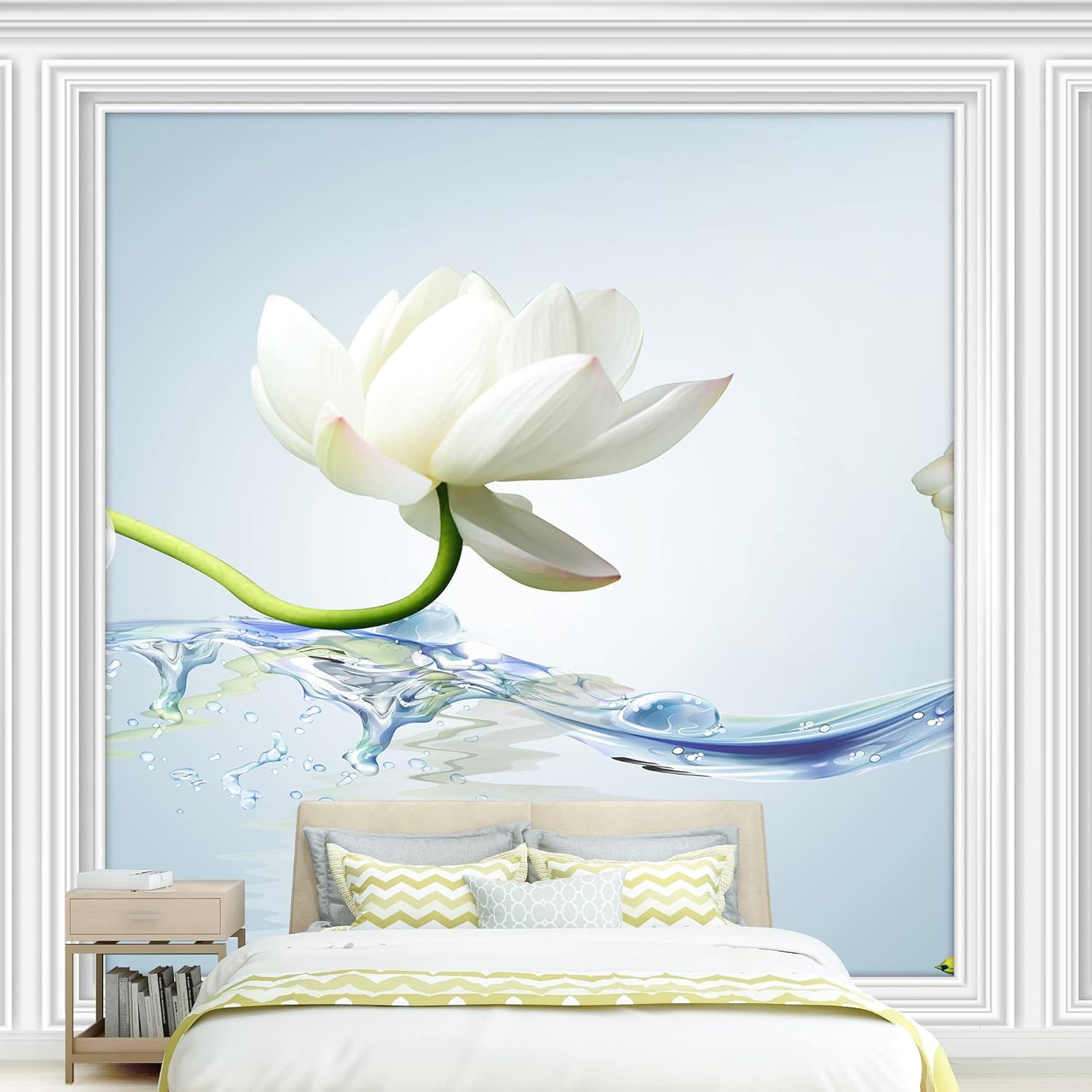 NWT Murales de pared para dormitorio, hermoso diseño de imagen, papel tapiz extraíble, calcomanías de pared para despegar y pegar, 66 x 96 pulgadas