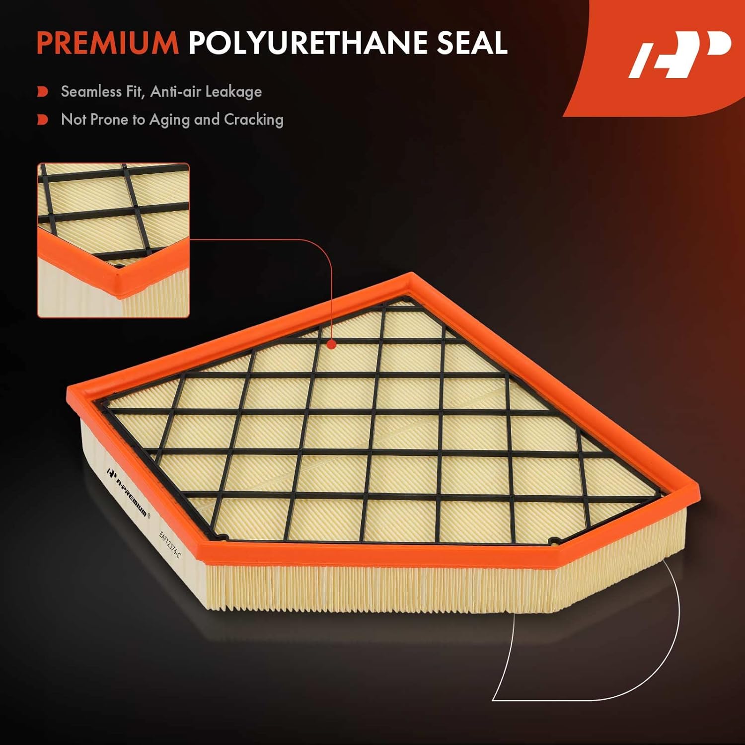 A-Premium Filtro de aire de motor delantero de 2 piezas compatible con Chevrolet Camaro 2016-2022, V8 6.2L, panel flexible, repuesto # 23323508