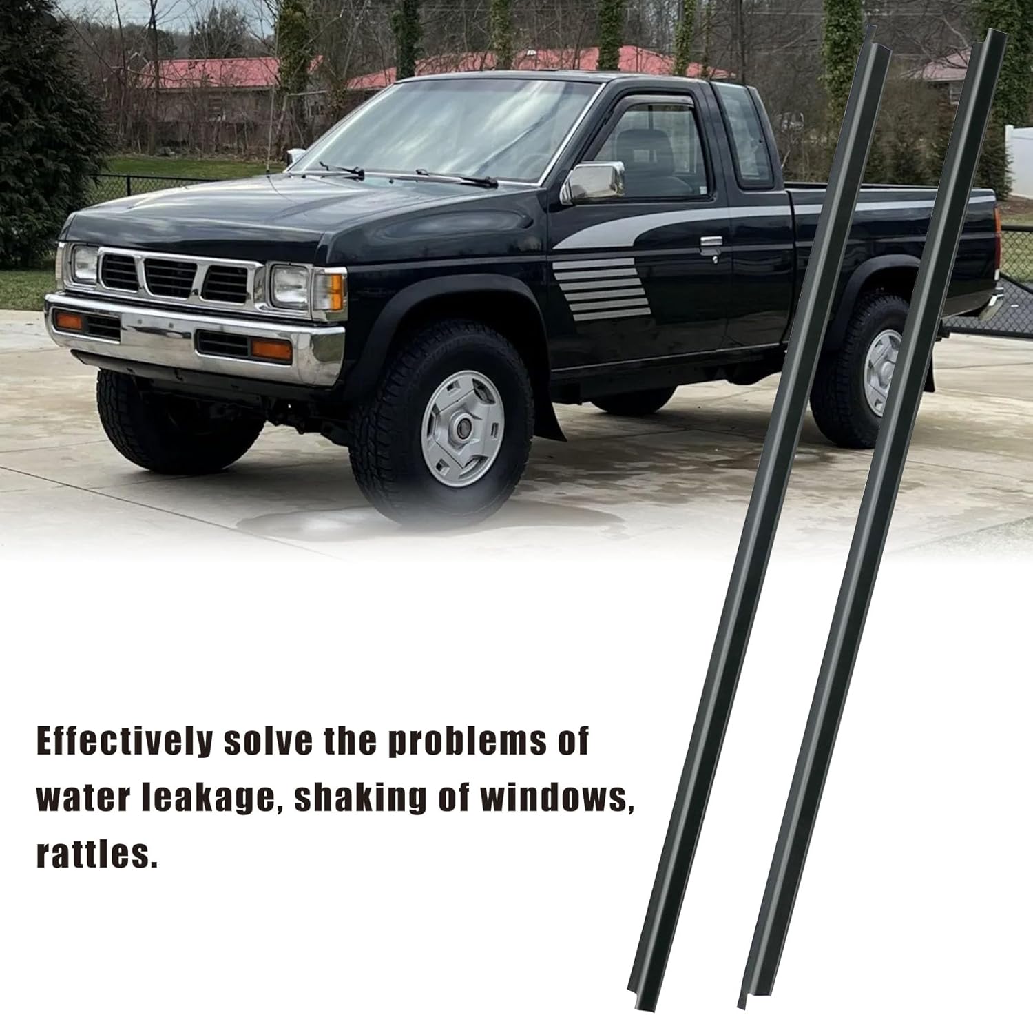 80820-01G00 Burlete de ventana Moldeado Cinturón de sellado para Nissan Pickup D21 Hardbody 1986-1994 Reemplazar 80821-01G00
