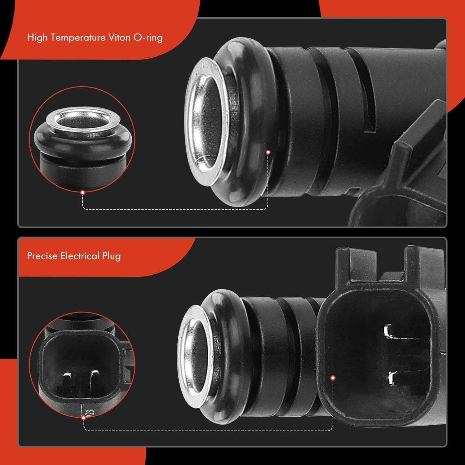 A-Premium Inyectores de combustible compatibles con Chrysler Aspen y Dodge Ram 1500, Durango, Dakota y Jeep Grand Cherokee, Commander y Mitsubishi