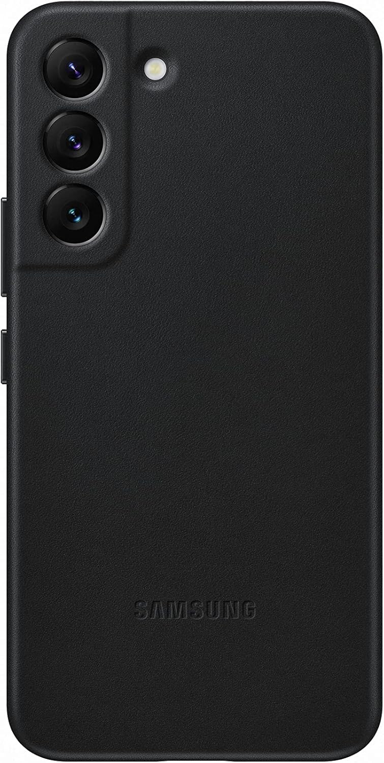 Samsung Funda de cuero oficial S22 Negro