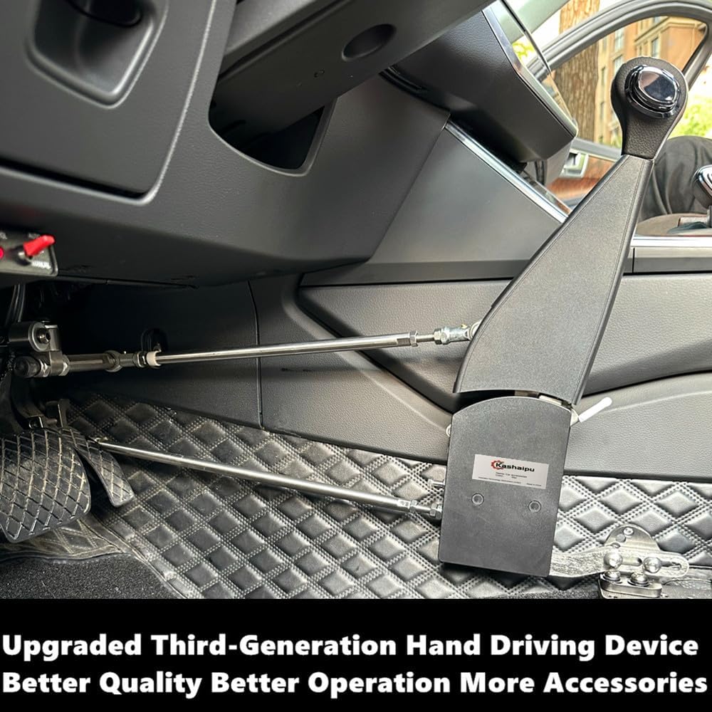 Controles manuales Conducción Pies de automóvil Equipo de ayuda para discapacitados Dispositivo de conducción manual de tercera generación mejorado