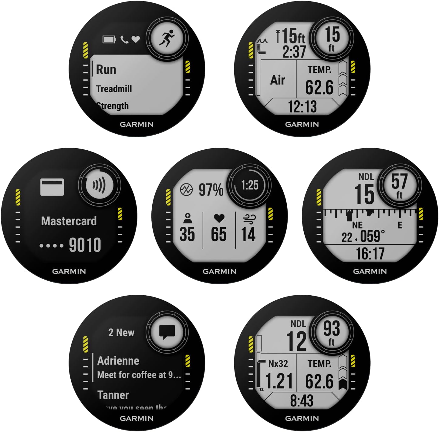 Garmin Descent G1 – Computadora de buceo resistente, múltiples modos de buceo con paquete Wearable4U (+auriculares negros, gris polvo)
