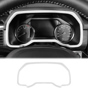 Voodonala Cubierta de anillo para Ford F150 2021 + tablero de instrumentos para Ford F150 2021 2022 Lightning (ABS, 1 unidad, blanco) Voodonala Cubierta de anillo para Ford F150 2021 + tablero de instrumentos para Ford F150 2021 2022 Lightning (ABS, 1 unidad, blanco)