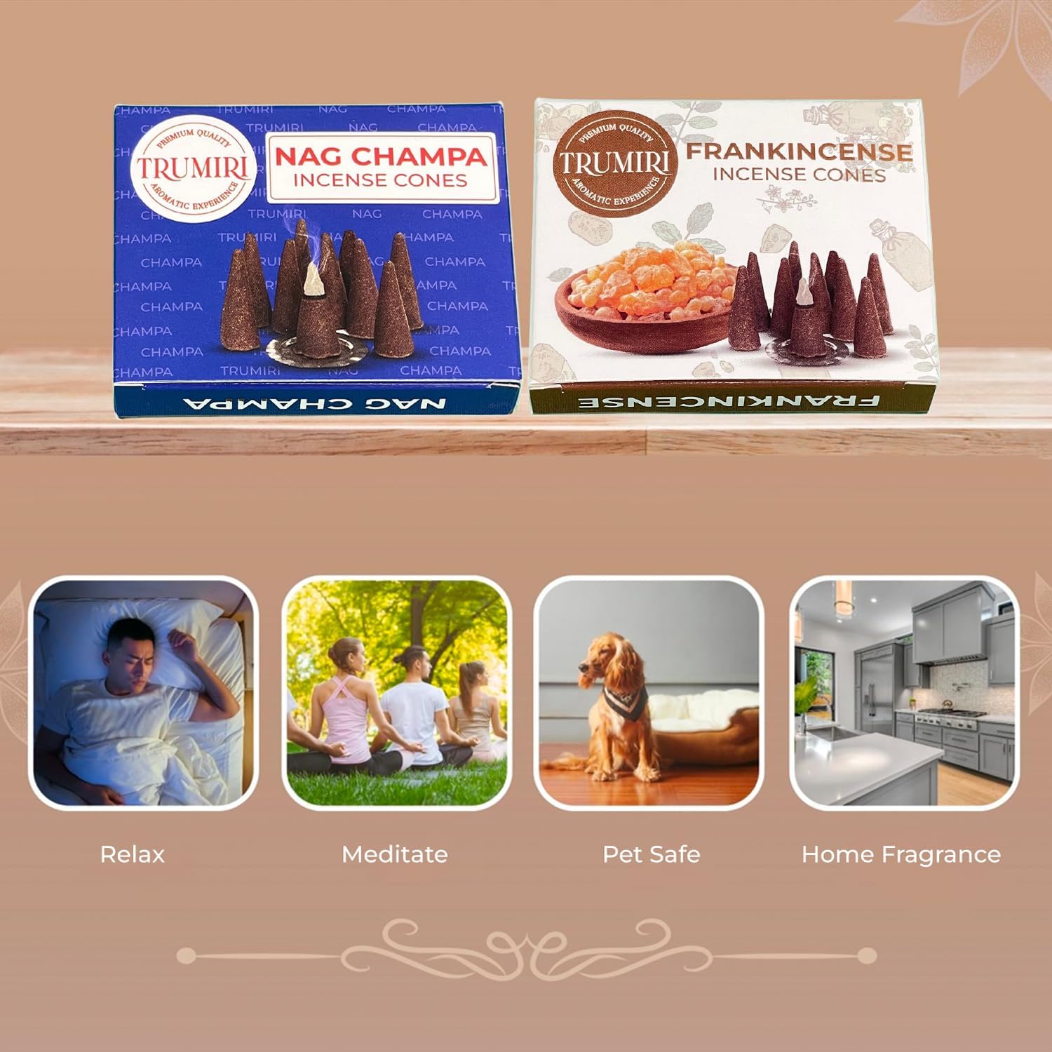 Conos de incienso  Paquete combinado de 20 conos de incienso  10 incienso + 10 Nag Champa  Conos de insencia  Conos de incienso perfumados  Aromas