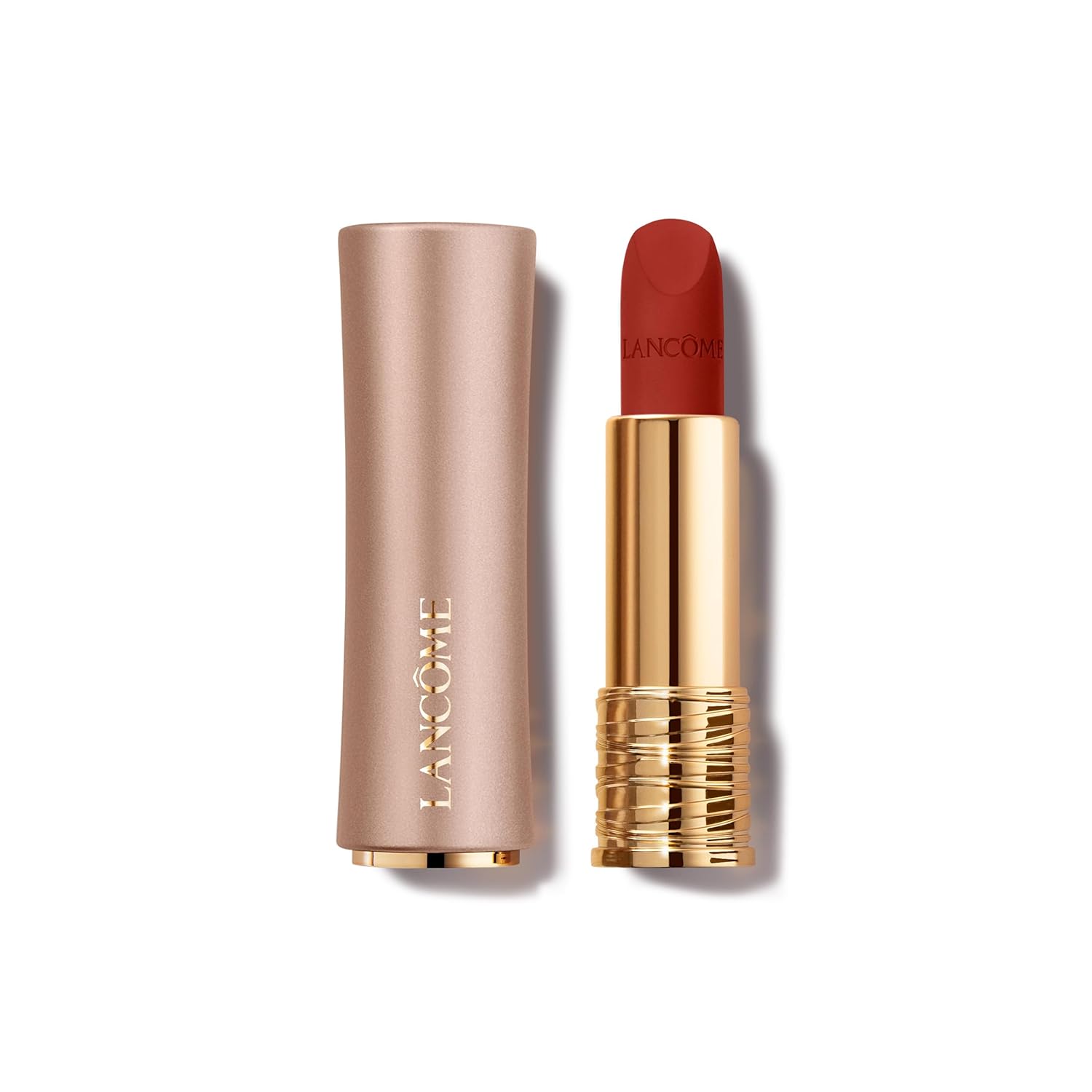 Lancôme L’Absolu Rouge Intimatte Lápiz labial mate hidratante  Fórmula ligera y construida con un acabado mate suave  Comodidad de hasta 12 horas