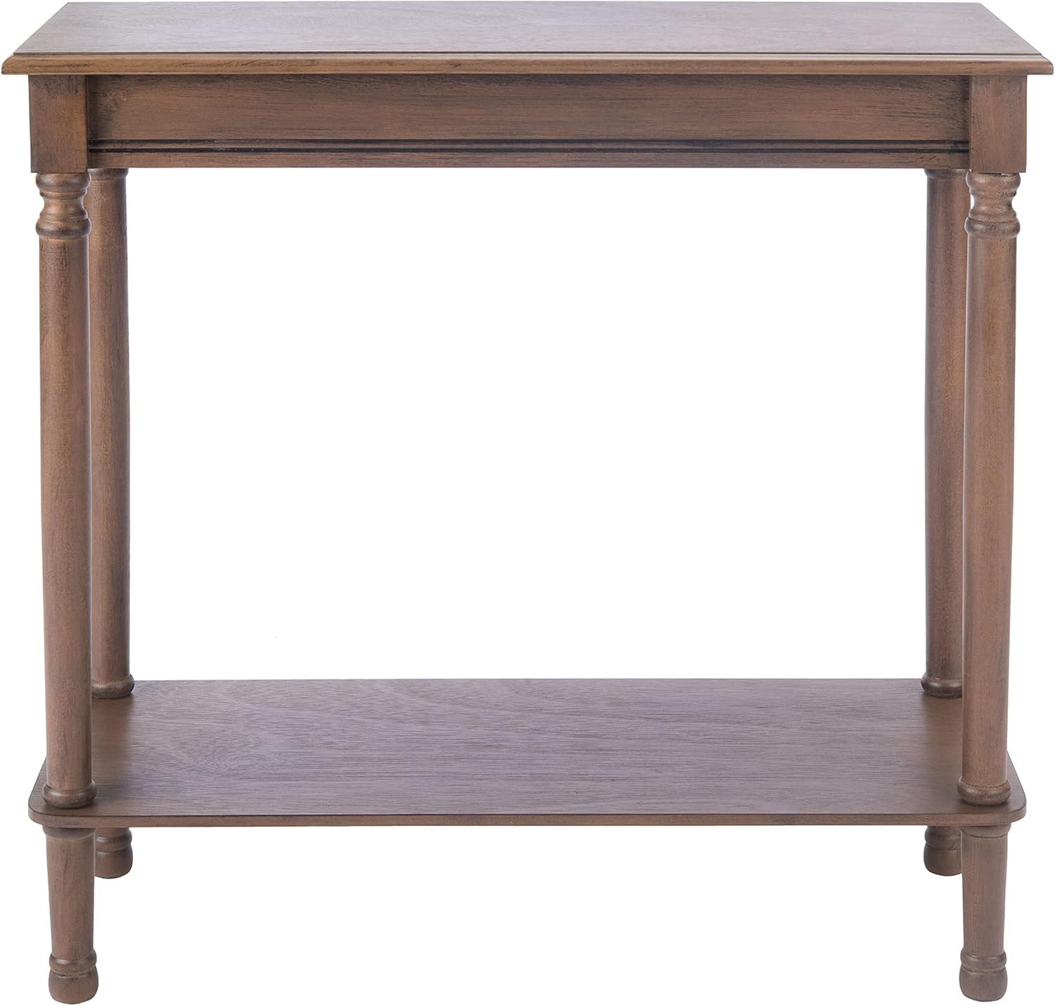 Safavieh Home Collection Tinsley – Mesa consola rectangular con estante inferior marrón