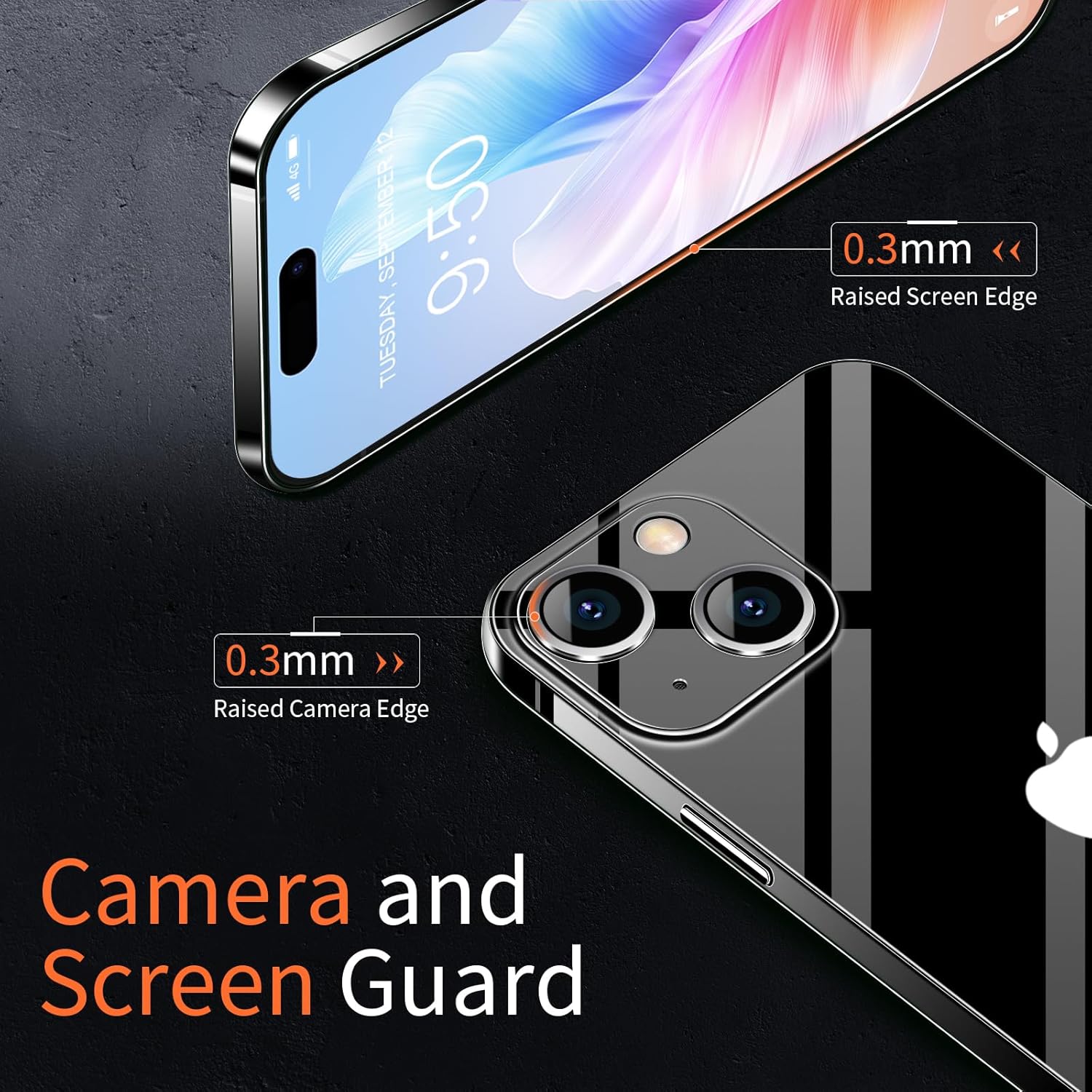 Dataroad – Funda delgada para iPhone 15 Plus, 0.008 in, papel fino, funda ligera translúcida con acabado mate, protección trasera de polipropileno
