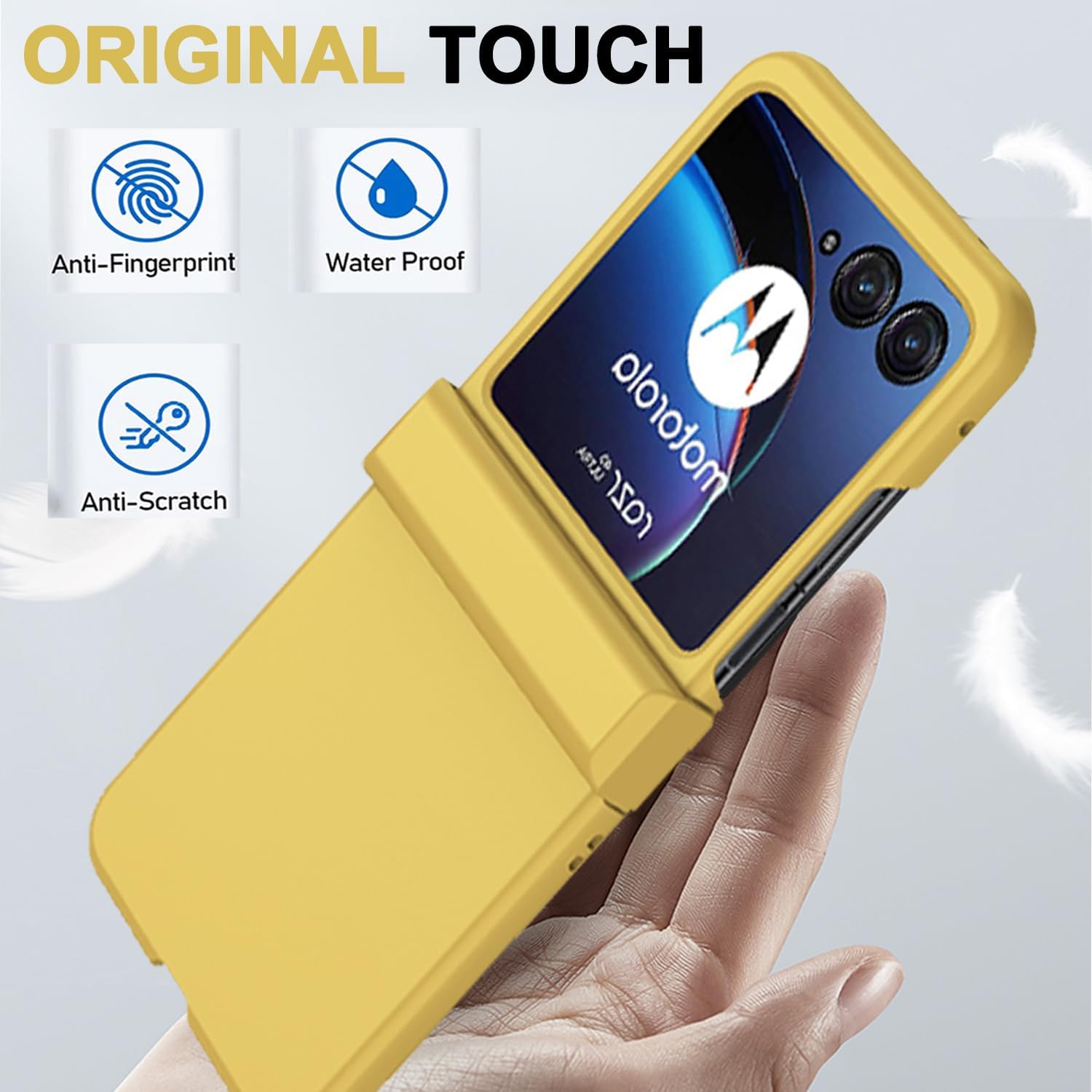 NINKI Funda compatible con Motorola Razr Plus 2023, Motorola Razr+ 2023 con protección de bisagra, bonita funda protectora resistente para Motorola