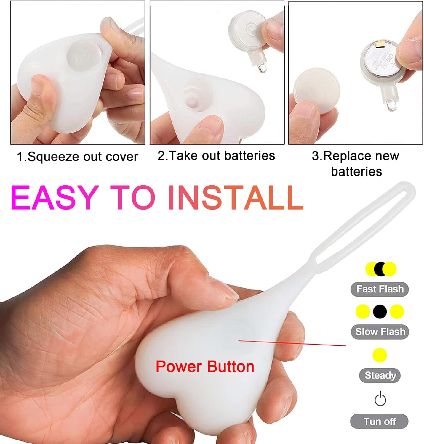 YUERWOVER Luz trasera LED para bicicleta, luz trasera de bicicleta, luz nocturna, esencial para asiento de ciclismo, lámpara de seguridad para