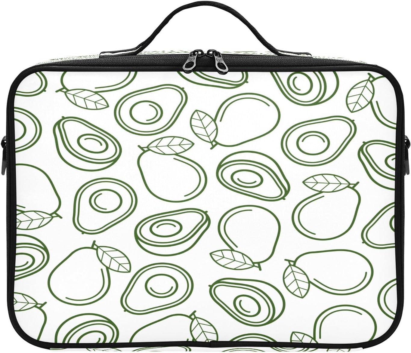 Avocado Tropical Fruit Collection Icons travel bag cosmetic carry case travel toiletry bag make up bag purse travel makeup bag bolso para guardar
