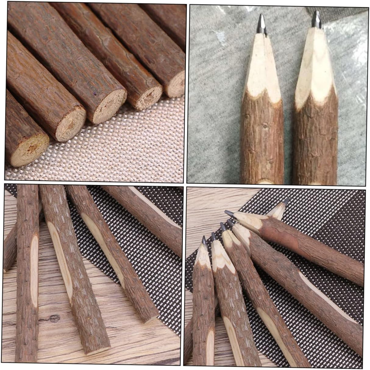 MAGICLULU 8 piezas de lápices para niños, regalos de cumpleaños, rotulador de papel de boceto, rama de árbol, instrumento de escritura, madera
