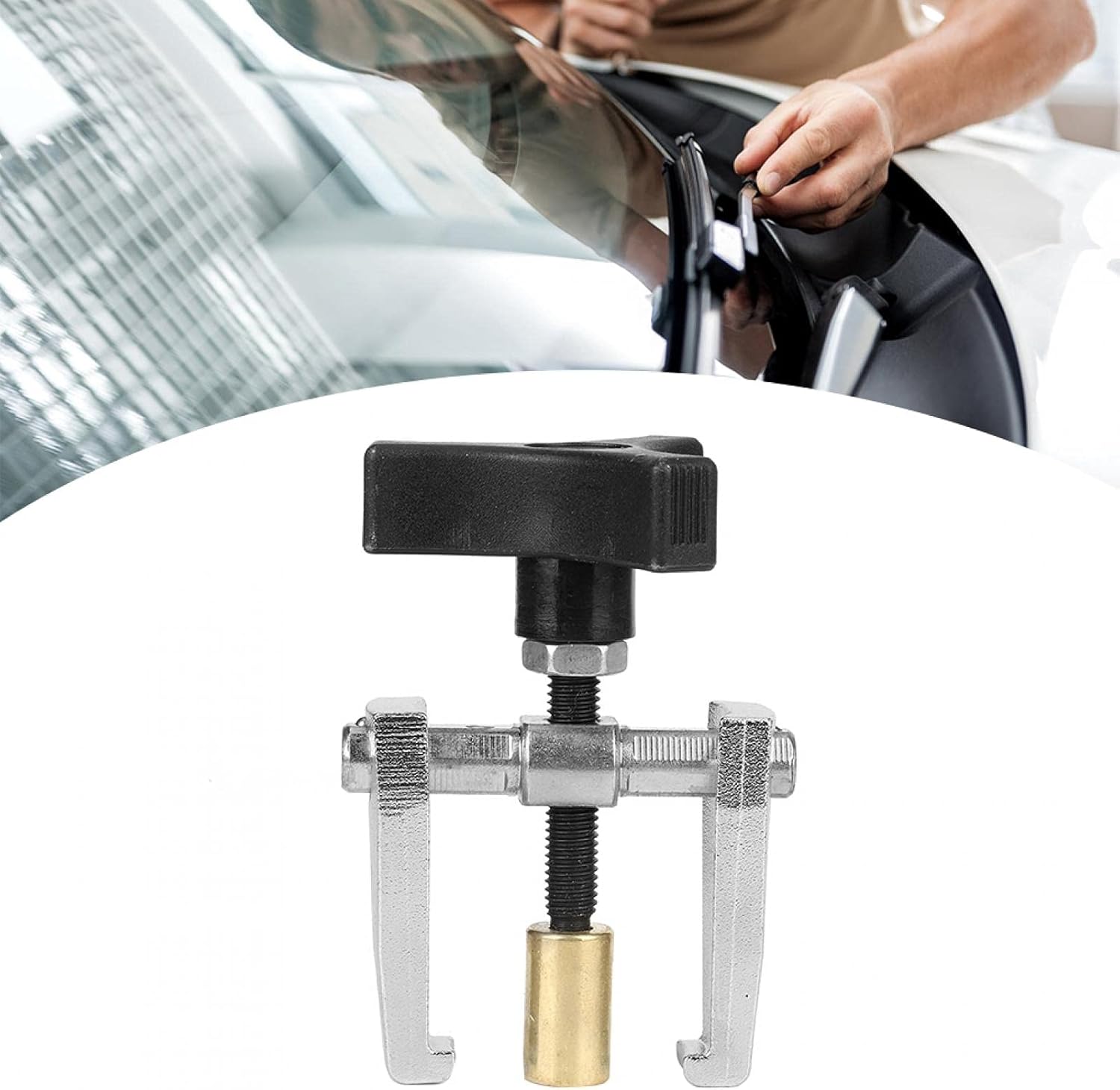 Acouto Herramienta universal de extracción de brazo del limpiaparabrisas para automóvil, herramienta de extracción de brazo