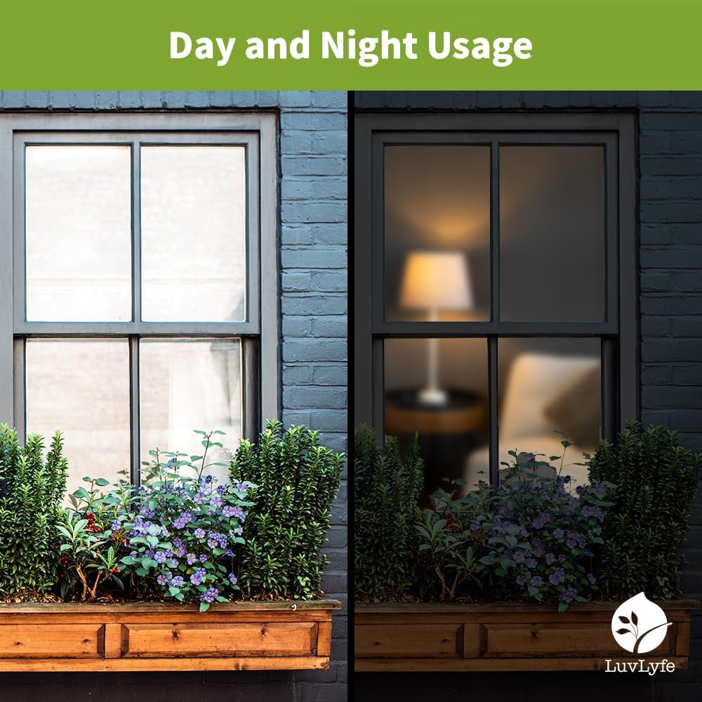 Película de privacidad para ventana de una manera, película de privacidad para ventana diurna que no se ve adentro, película de verano