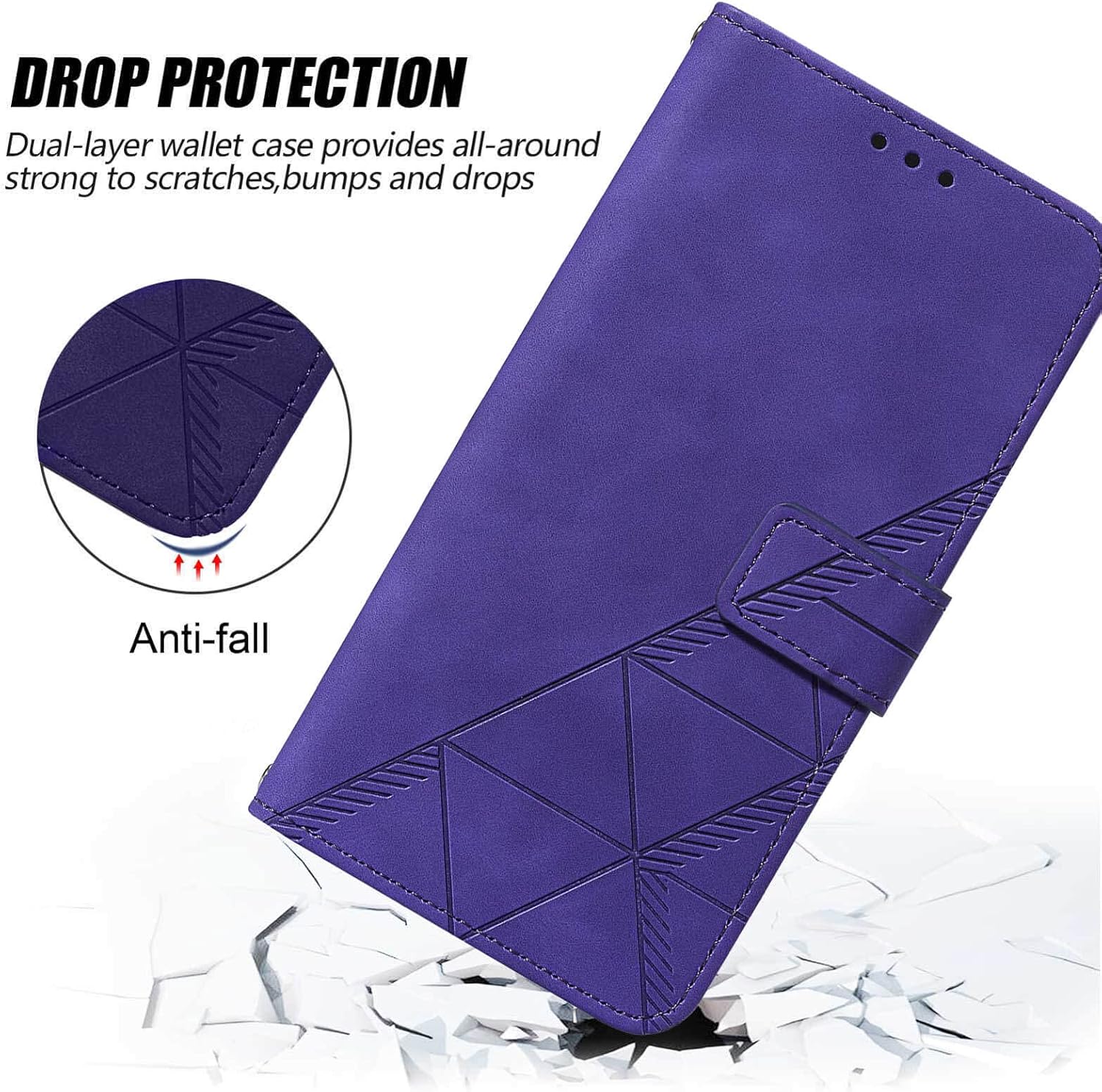 Funda compatible con Pixel 7 Pro, función atril, correa de muñeca, ranuras para tarjetero, funda protectora interior de TPU para Google Pixel 7 Pro,